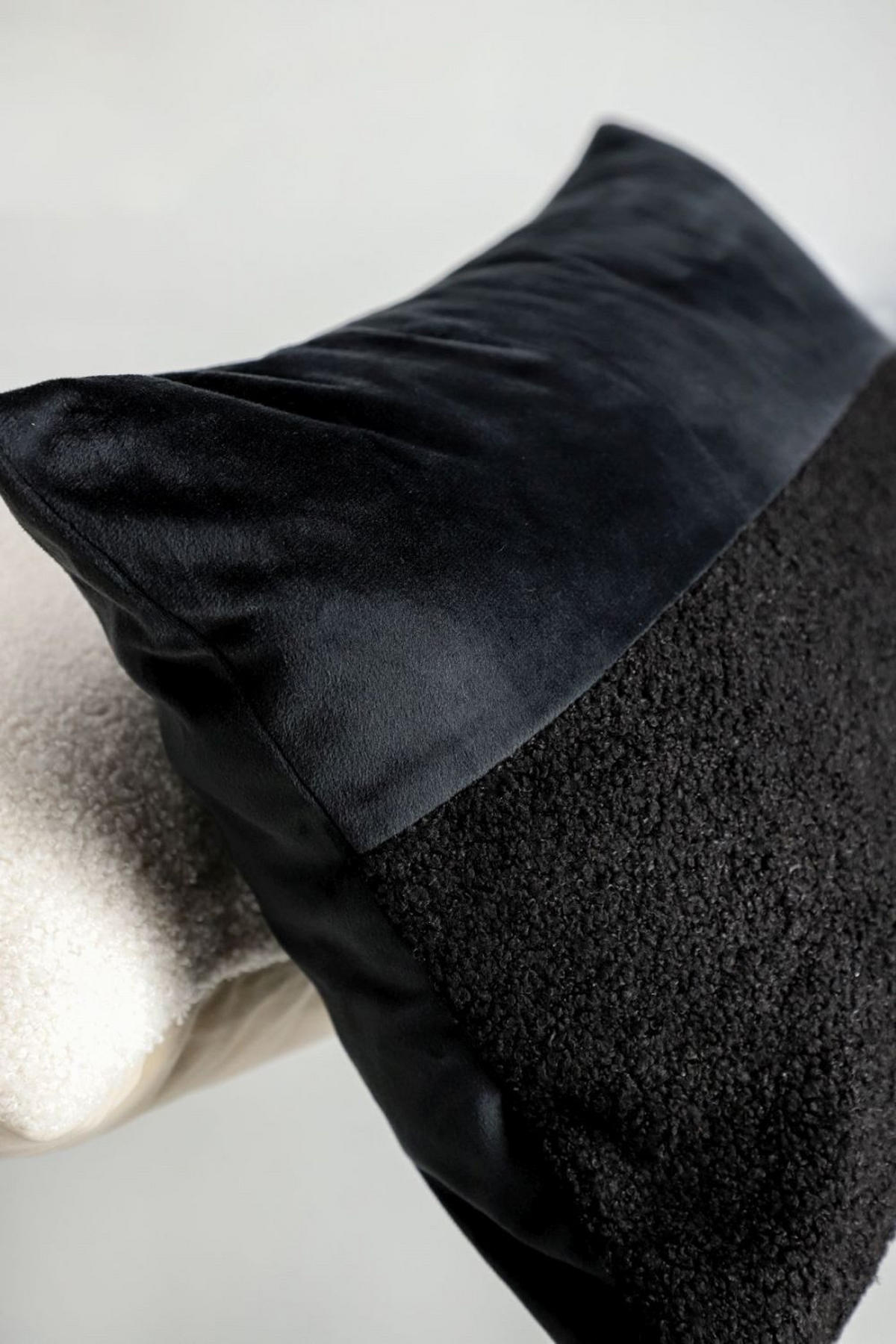 KISSENHÜLLE Paddy black 38x58cm - Schwarz, Textil (58/38cm) - Esprit