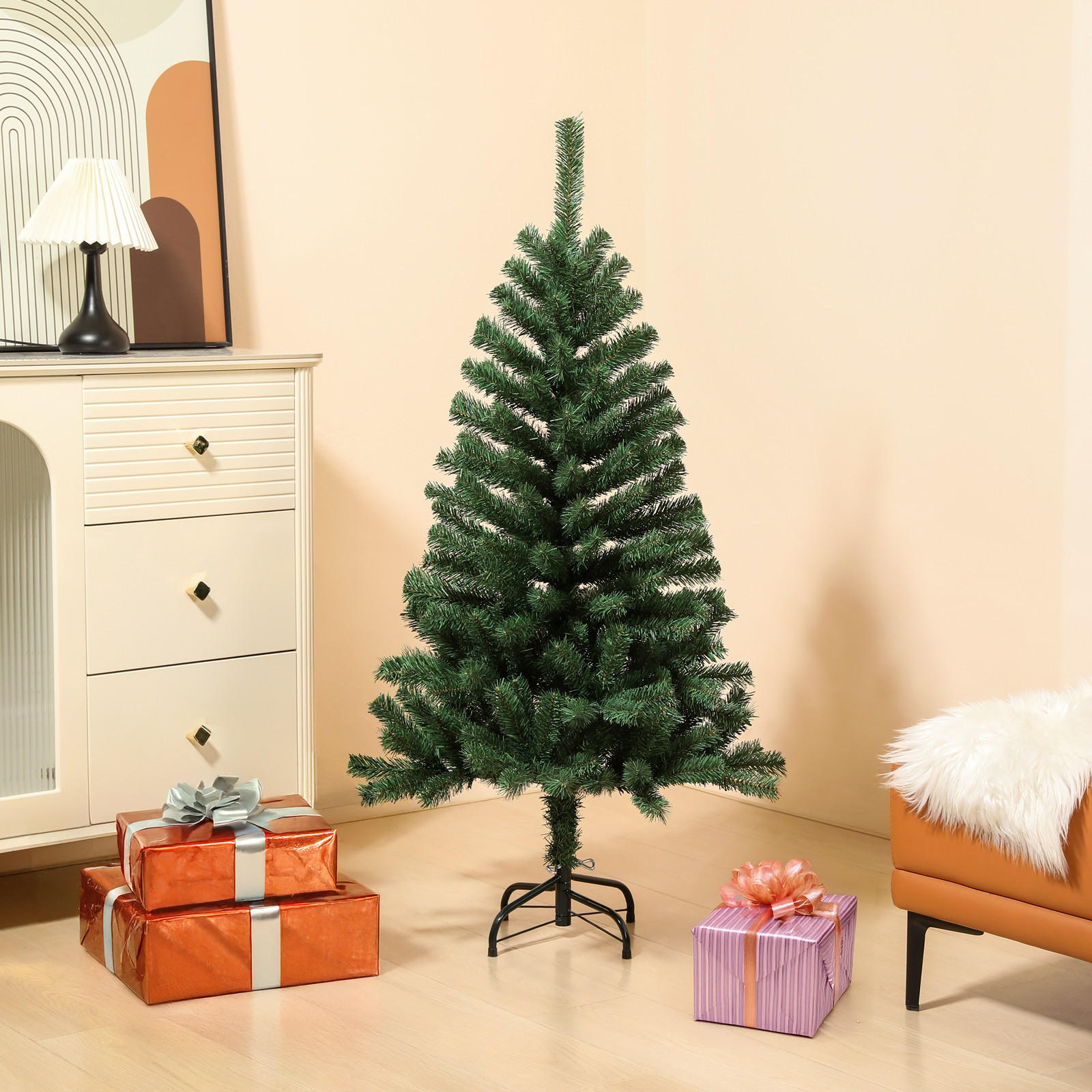WEIHNACHTSBAUM künstlich - Grün, Kunststoff (90/150cm) - SVITA