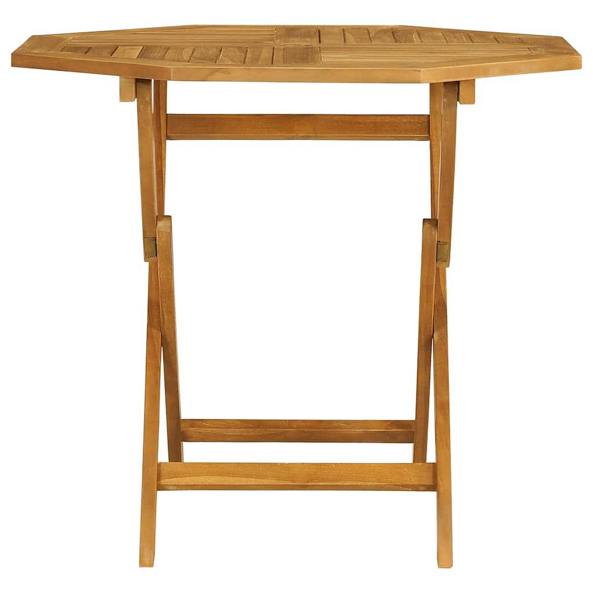 GARTEN-ESSGRUPPE 5-teilig Massivholz Teak - Braun, Holz - vidaXL