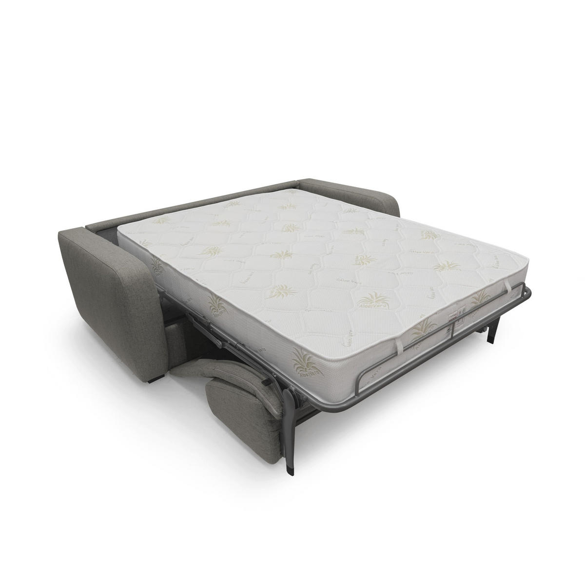 SCHLAFSOFA Duna - Taupe, Textil (195/93/100cm) - Divani.store