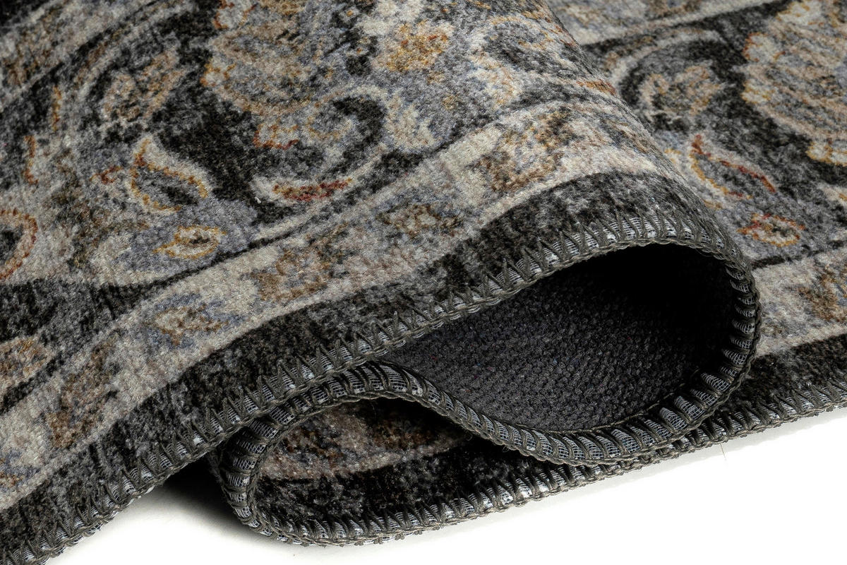TEPPICH RITZ Dunkelgrau 80/150 cm - Dunkelgrau, Textil (80/150cm) - Tapiso