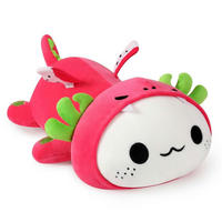 PLÜSCHTIER Axolotl Drachenfrucht 33 cm - Rot, Textil (20/33cm)