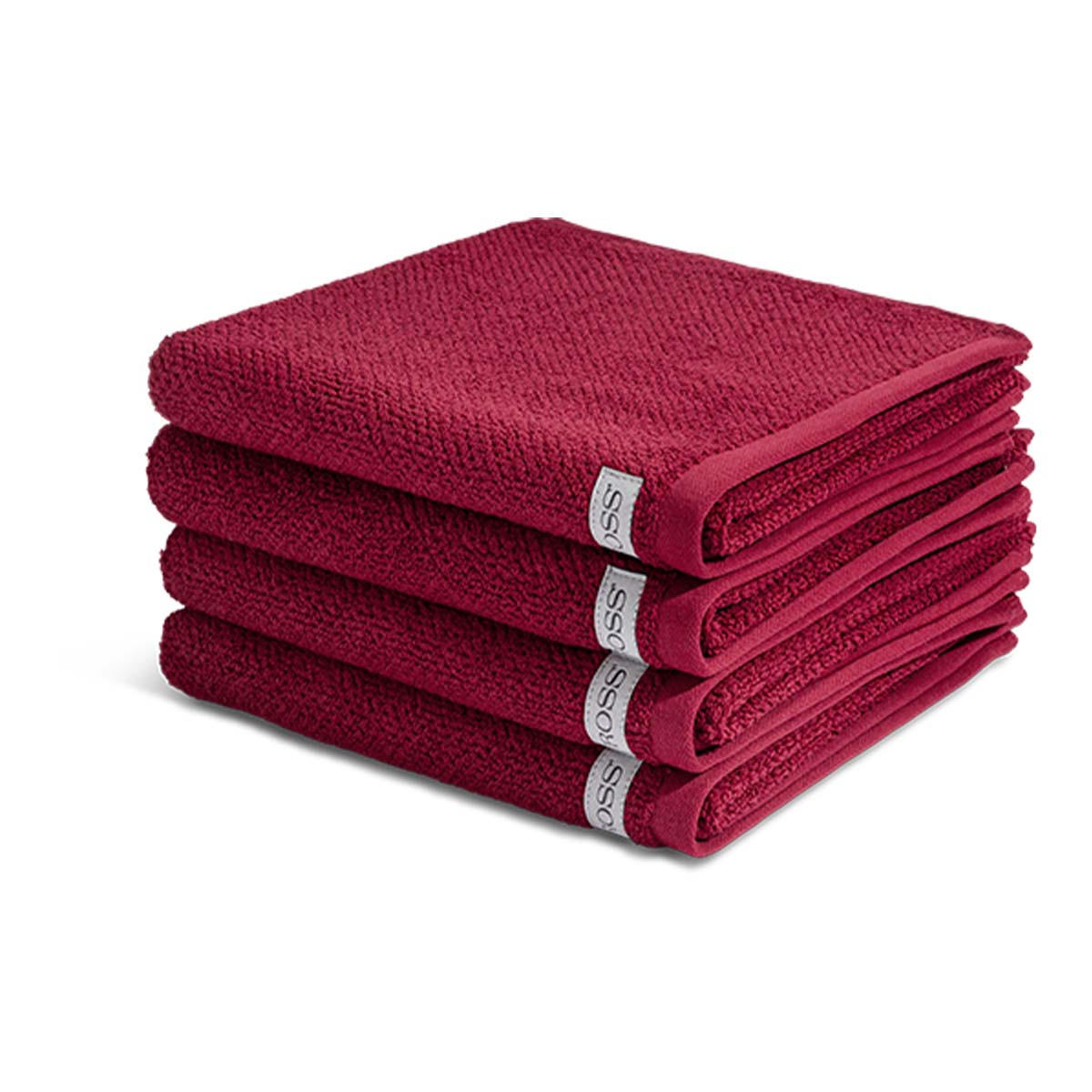 HANDTUCH Selection 4er-Set - Rot, Textil (50/100cm) - Ross
