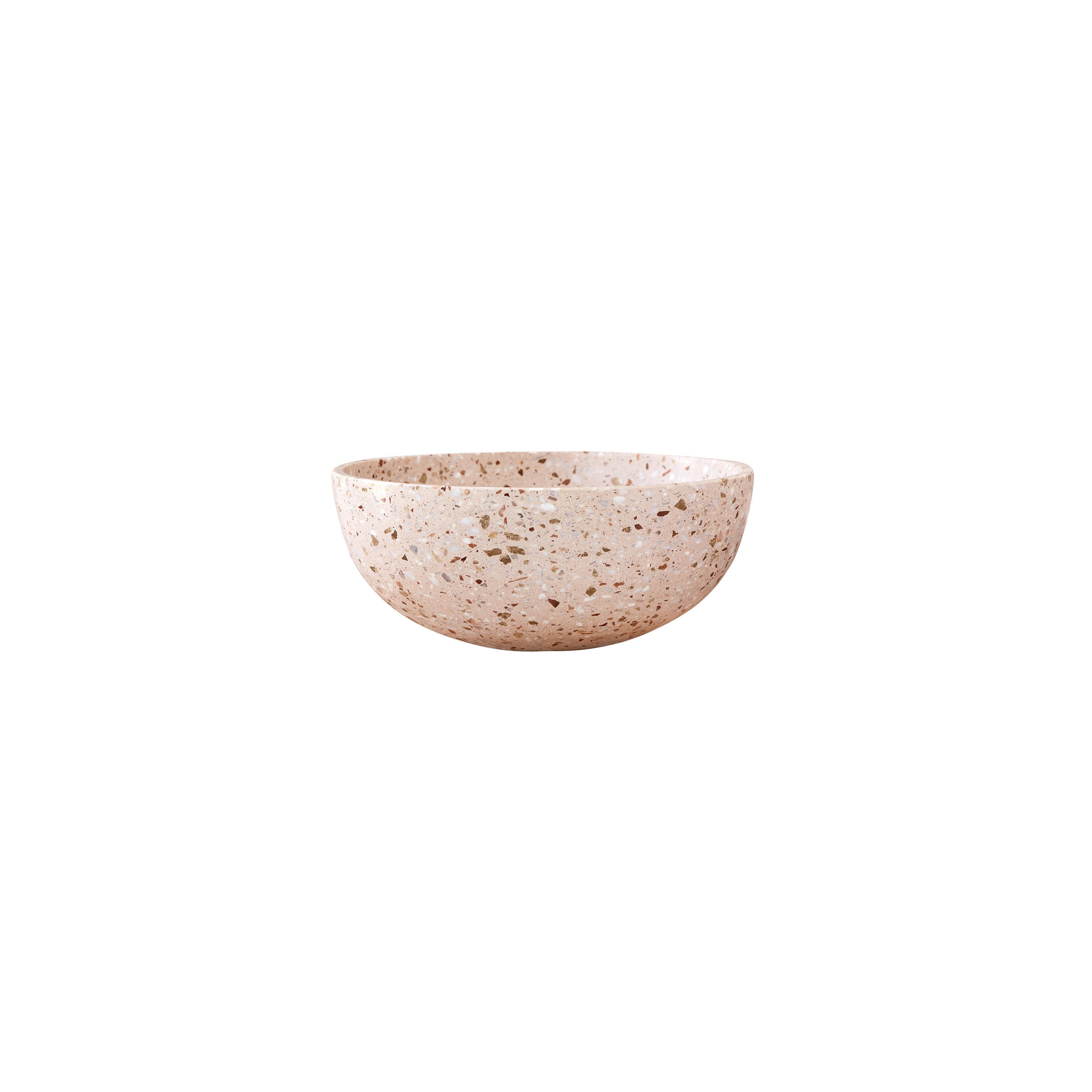 WASCHBECKEN Elea Rosa aus Premium-Terrazzo - Pink, Stein (32/13/32cm) - Tikamoon