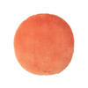 DEKOKISSEN rund orange, Baumwollsamt?40 cm - Orange, Textil (40/40cm) - Homescapes