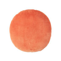 DEKOKISSEN rund orange, Baumwollsamt?40 cm - Orange, Textil (40/40cm) - Homescapes