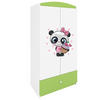 KINDERKLEIDERSCHRANK Panda 90/175/52 - Grün, Holzwerkstoff (90/175/52cm) - Kocot Kids