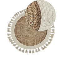 TEPPICH Beige Samsun - Beige, Textil (120/120cm) - Beliani