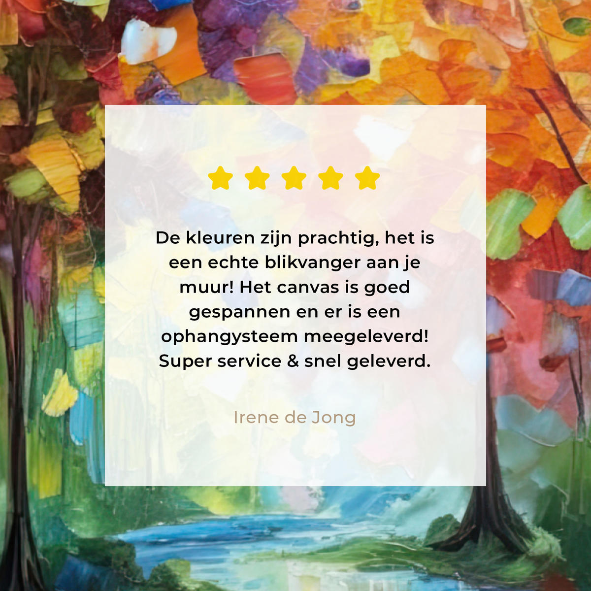 LEINWANDBILD Landschaft - Wald - Farben - Natur Wandbilder 80x60 cm - Multicolor, Textil (80/60cm) - MuchoWow