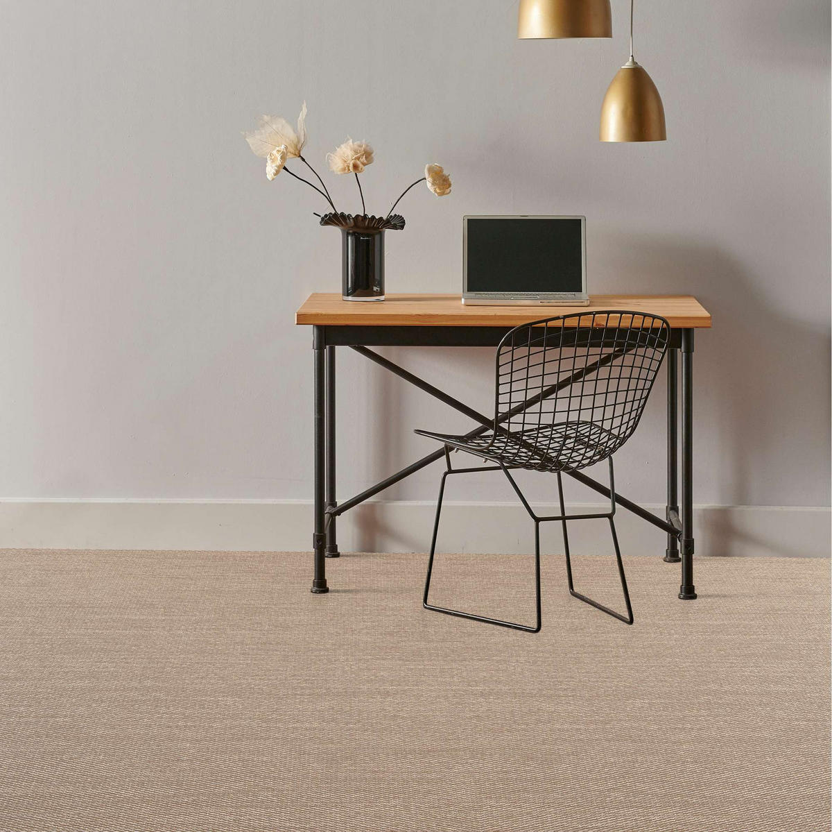 VINYLBODEN, Vinylboden Rolle, Premium Beige 200X200 cm - Beige, Kunststoff (200/200/2.8cm) - STORESDECO