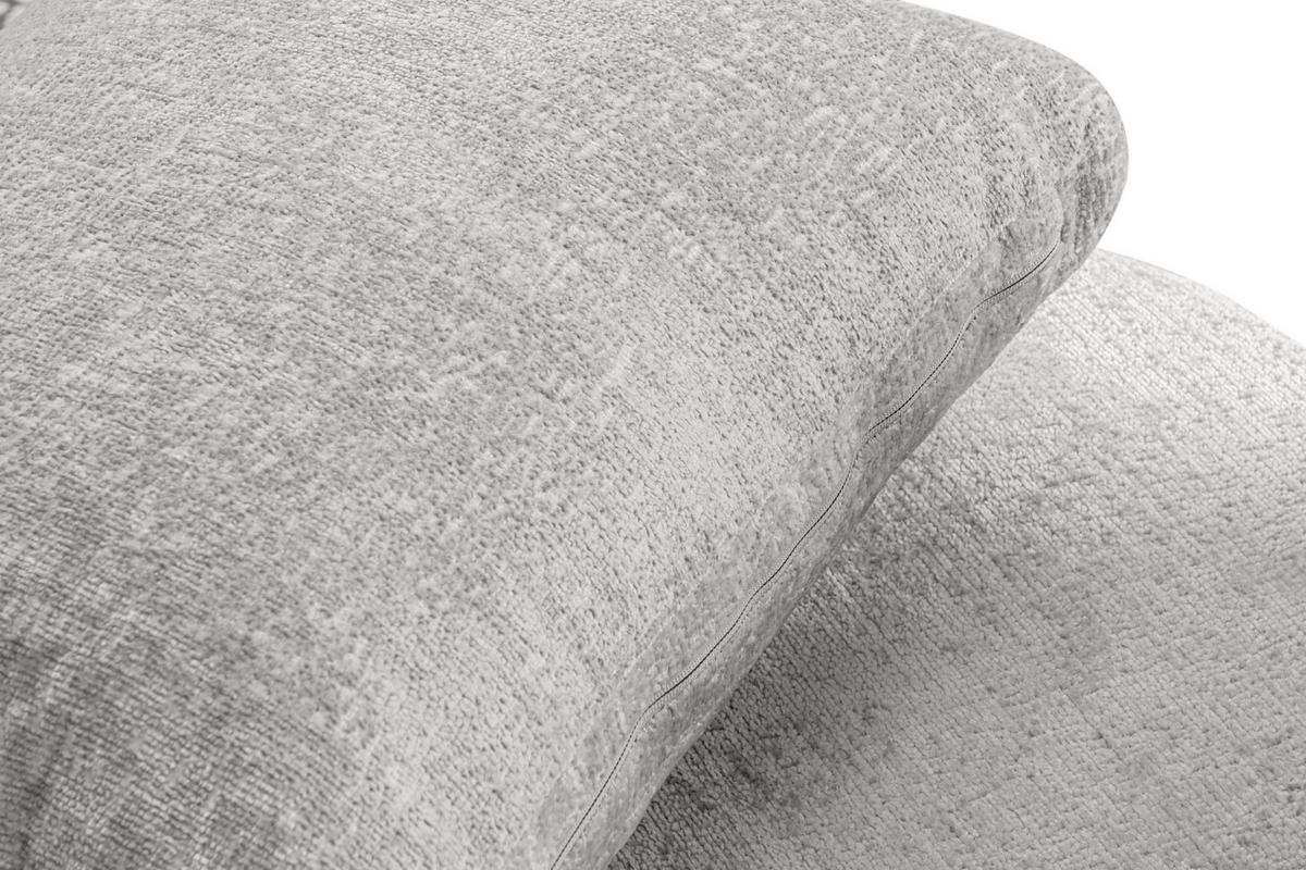 DREHSESSEL RAGGI 360° Drehfunktion mit inklusive dekorativem Kissen, Aschgrau - Hellgrau/Grau, Textil (92/75/94cm) - KONSIMO®