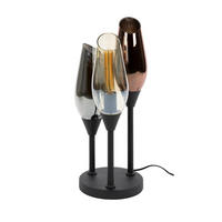 TISCHLAMPE Cocoon - Schwarz - 25/25/59 cm - Schwarz, Metall (25/25/59cm) - Hoyz Collection