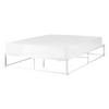 BETT mit Lattenrost 140x200 cm Weiß Viry - Weiß, Metall (140/200cm) - Beliani