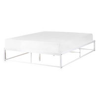 BETT mit Lattenrost 140x200 cm Weiß Viry - Weiß, Metall (140/200cm) - Beliani