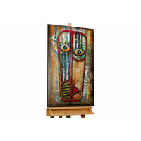 METALLBILD Bunt 60/90 cm - Multicolor, Metall (3.47/90cm) - KUNSTLOFT