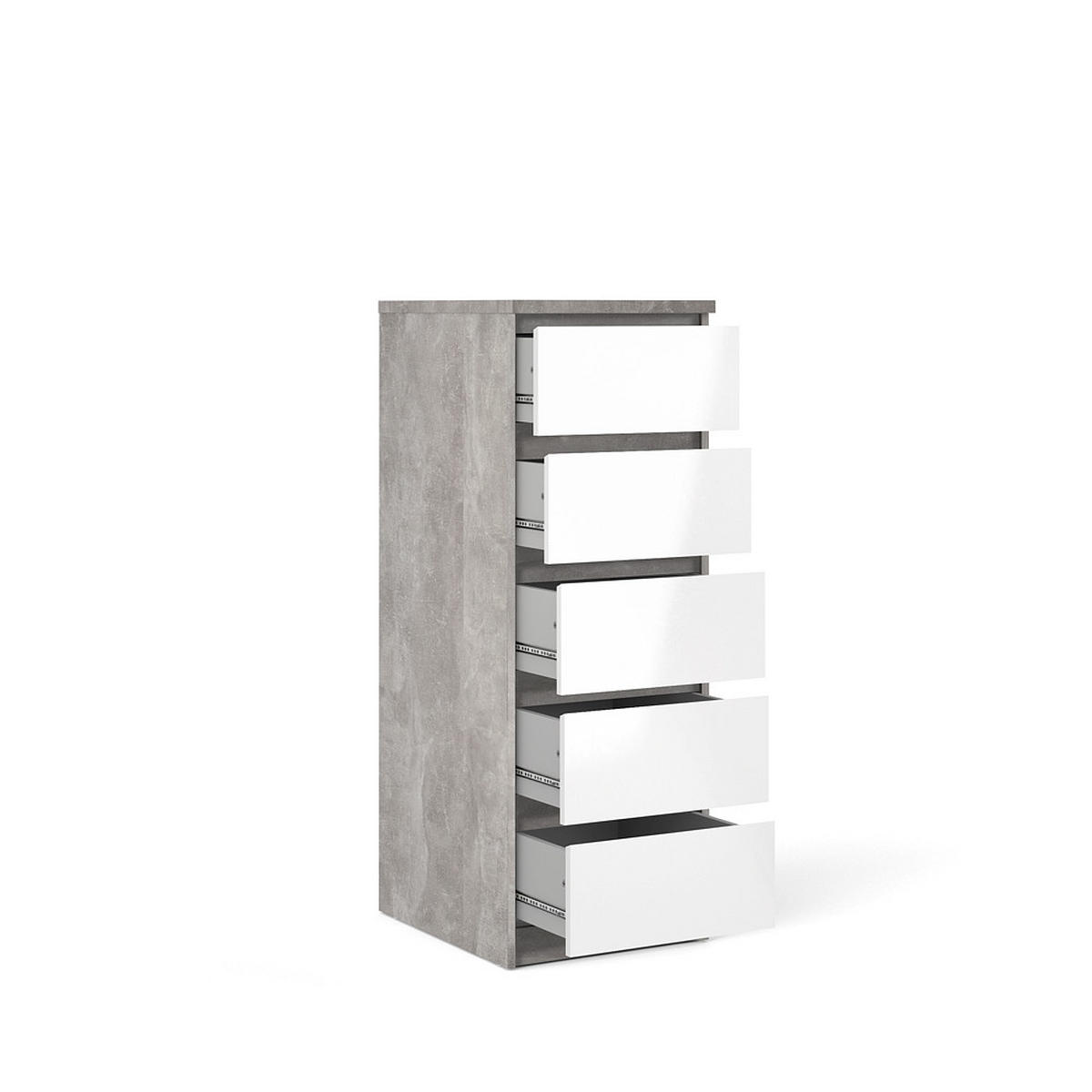 KOMMODE Beton Dekor - Grau, Holzwerkstoff (40/111/50cm) - ebuy24