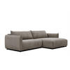 ECKSOFA TAUER 5-Sitzer, taupe - Taupe/Schwarz, Holzwerkstoff/Kunststoff (292/174cm) - Courtois Laville