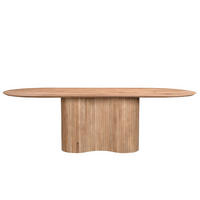 ESSTISCH oval aus Mangoholz 240cm, natur - Braun, Holz (240/100/77cm) - Giga Meubel