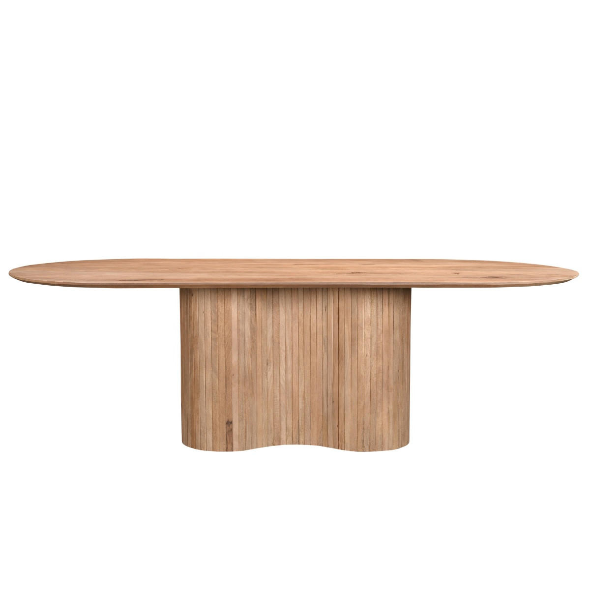 ESSTISCH oval aus Mangoholz 240cm, natur - Braun, Holz (240/100/77cm) - Giga Meubel