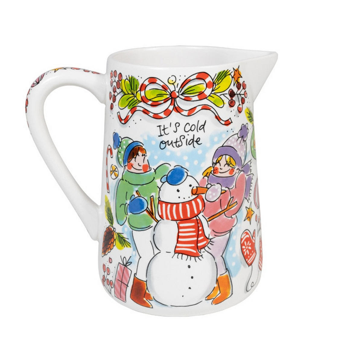 SAFTKANNE Weihnachten in Bunt - 1000 ml - Multicolor, Keramik (1L) - Blond Amsterdam