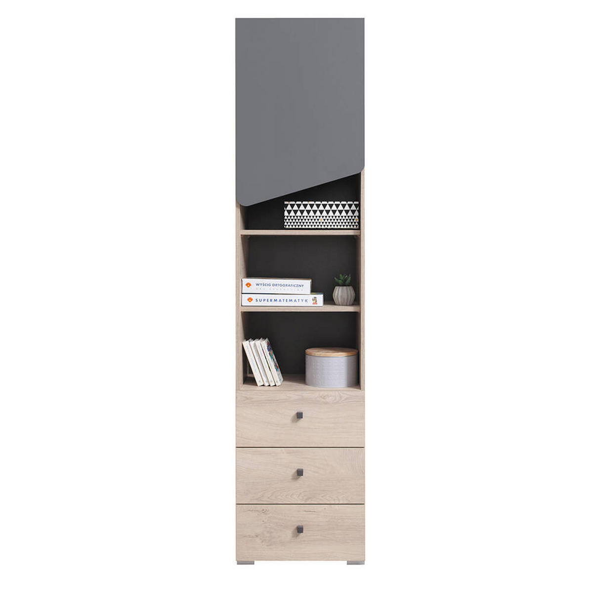 SCHLAFZIMMER Set 7-tlg. – DELTA System – Artisan Eiche / Anthrazit - Eichefarben, Holzwerkstoff (90/190/90cm) - hi-markt