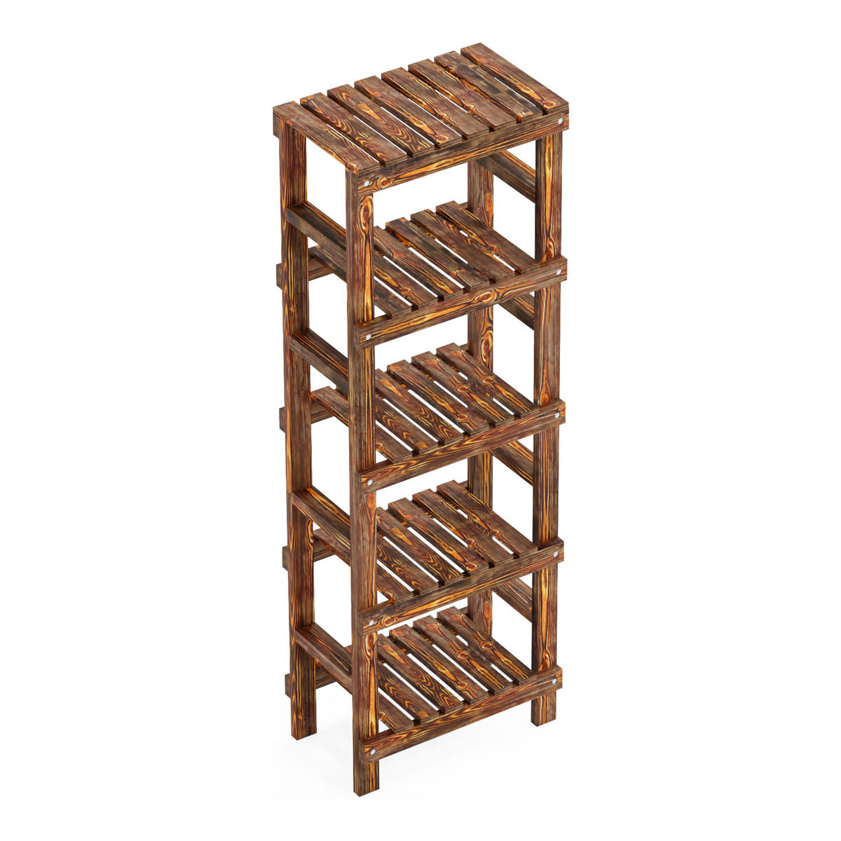 STANDREGAL Kinnula - Dunkelbraun, Holz (40/120/25cm) - [en.casa]