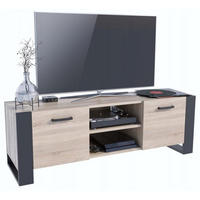 FERNSEHKOMMODE ALBA BIS Sonoma Eiche 185/43,6/50 cm - Sonoma Eiche, Holzwerkstoff (150/50/43.6cm) - Matkam Möbel