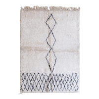 BERBERTEPPICH aus reiner Wolle 161x 228 cm - Weiß, Naturmaterialien (161/228cm) - AFK Living