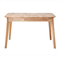 ESSTISCH Ausziehbarer 120-160 cm aus Gummibaumholz 80/75/120-160 cm - Nussbaumfarben, Holz (86.5/80/75cm) - Calicosy