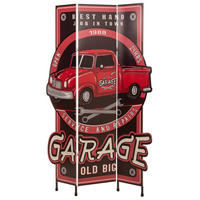 PARAVENT aus geflochtenem Papier mit 3 PANEELE, 40x3x2cm - Multicolor, Metall (120/180/2cm) - Wanderlust