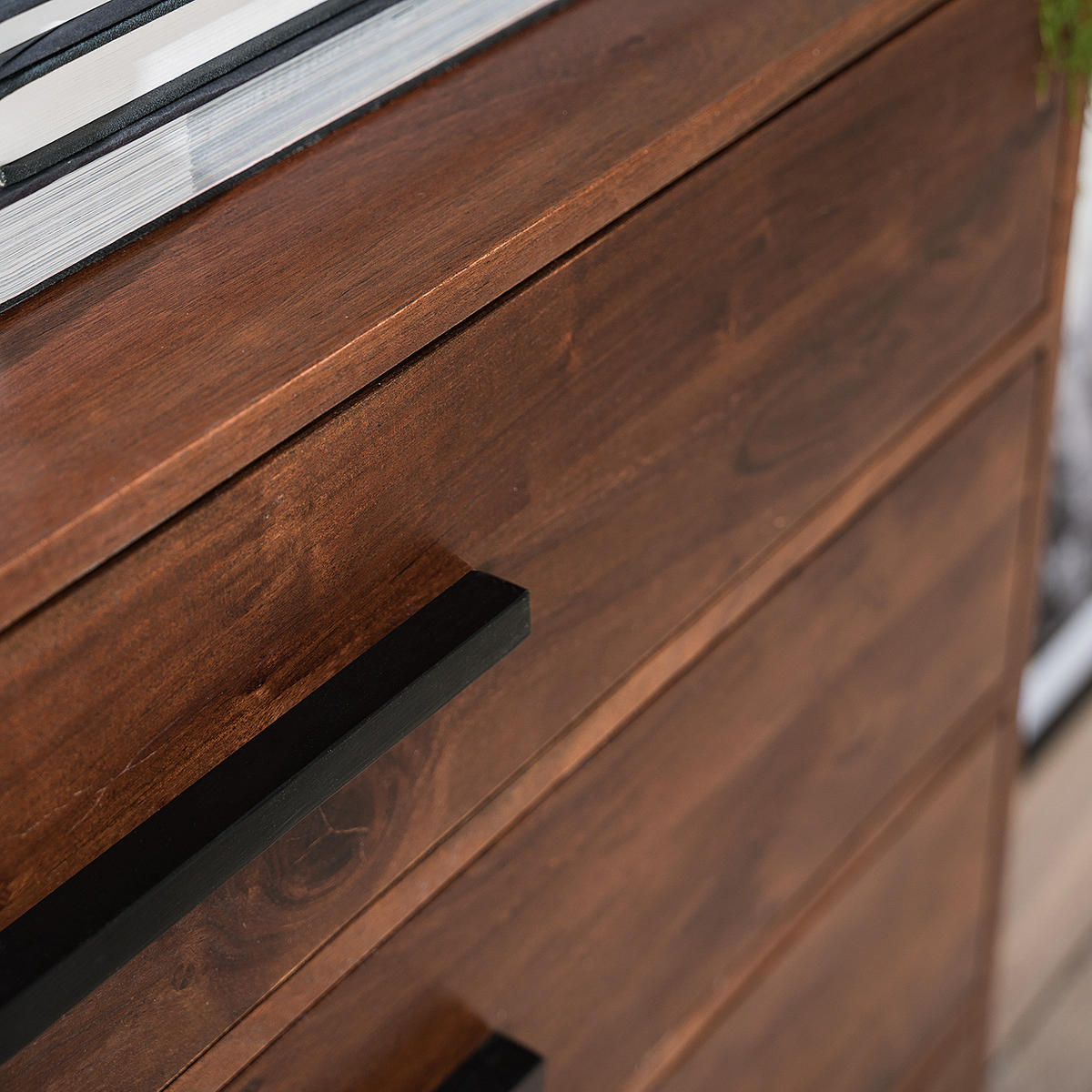 KOMMODE - Akazie massiv - Akaziefarben, Holz (85/85/40cm) - home24