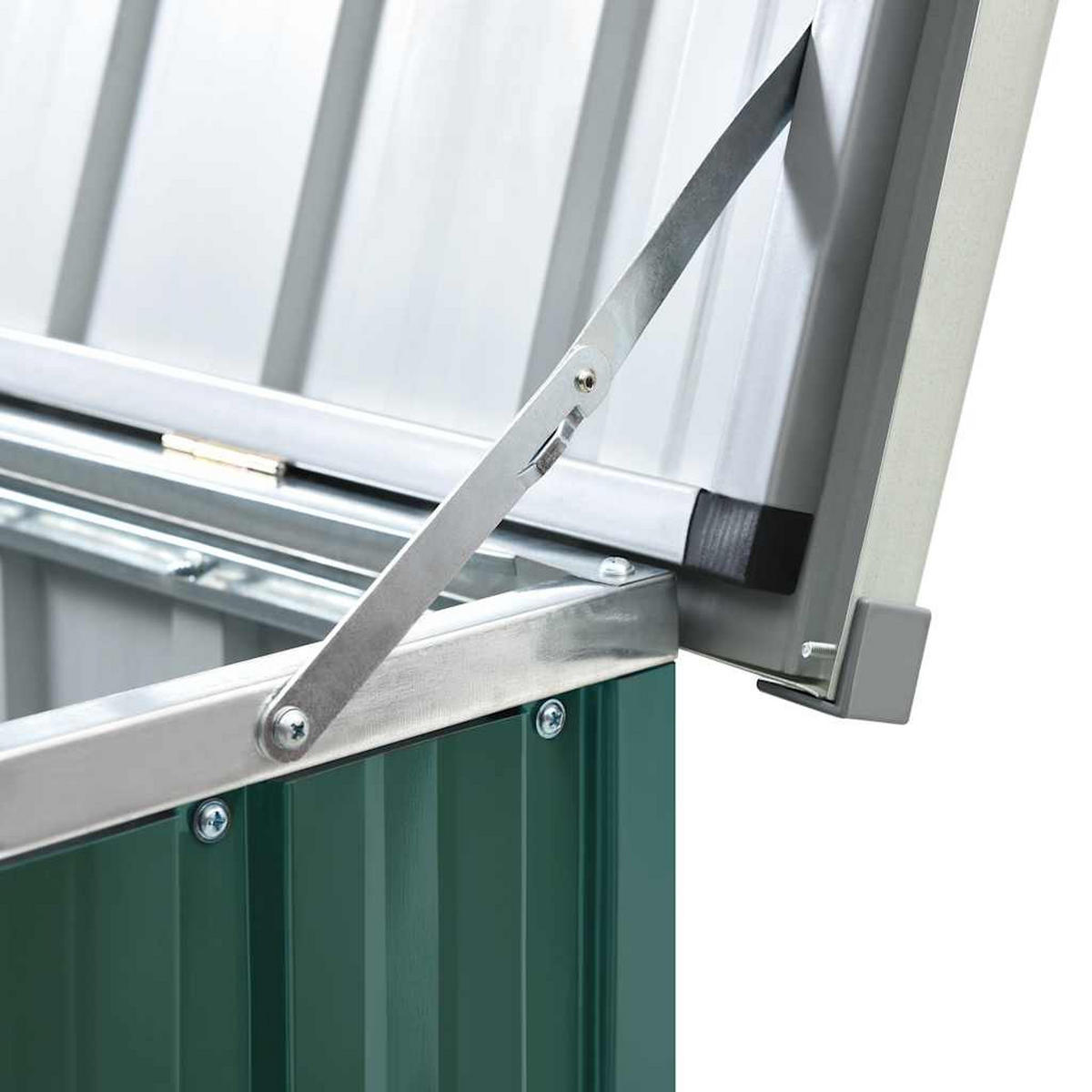 GARTENBOX Grün 171/99/93 Cm - Grün, Metall (171/93/99cm) - vidaXL