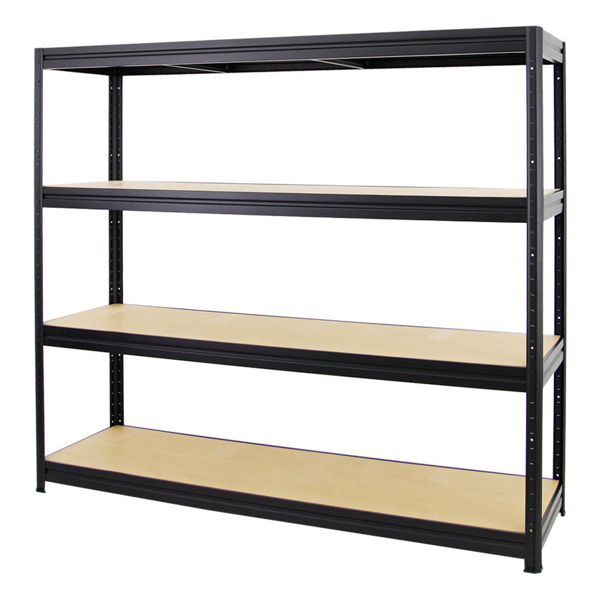 SCHWERLASTREGAL Dino 180x180x60 cm Fachlast 500 kg Schwarz - Schwarz, Metall (180/180/60cm) - PROREGAL