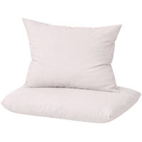 KISSENBEZUG Mako Satin 80x80 cm aus 100% Baumwolle, Kopfkissenbezug 80 x 80 im 2er Set - Rosa - Hellrosa, Textil (80/80cm) - Carpe Sonno