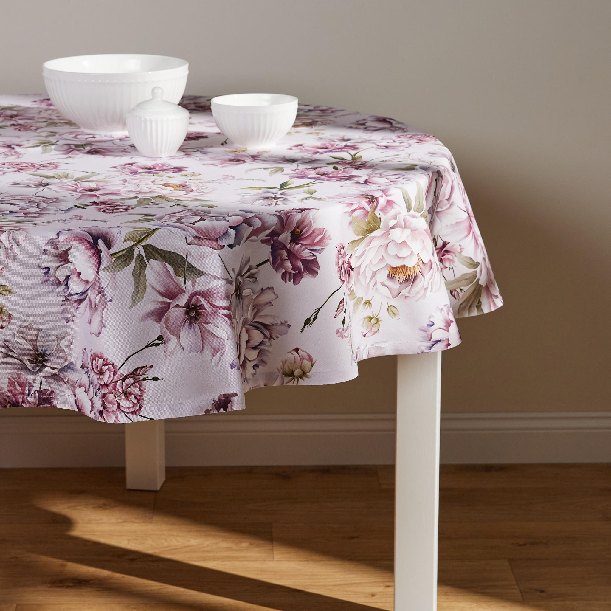 TISCHDECKE Aurelis - Rosa, Textil (160cm) - home&you