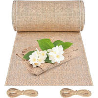 TISCHLÄUFER Jute 20 cm x 10 m Beige - Beige, Naturmaterialen (20/20/1.5cm)