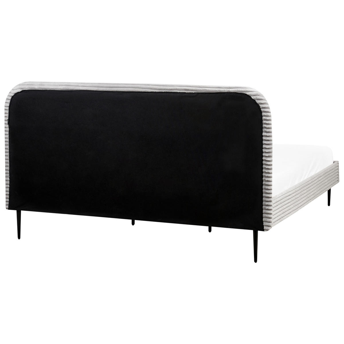 POLSTERBETT mit Lattenrost 180x200 cm Grau Flayat - Hellgrau, Textil (180/200cm) - Beliani