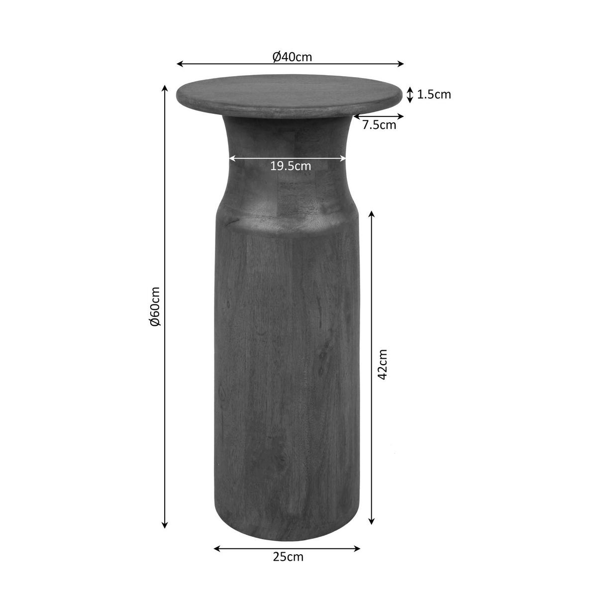 BEISTELLTISCH Mason Braun 40/40/60 cm - Braun, Holz (40/40/60cm) - Starfurn