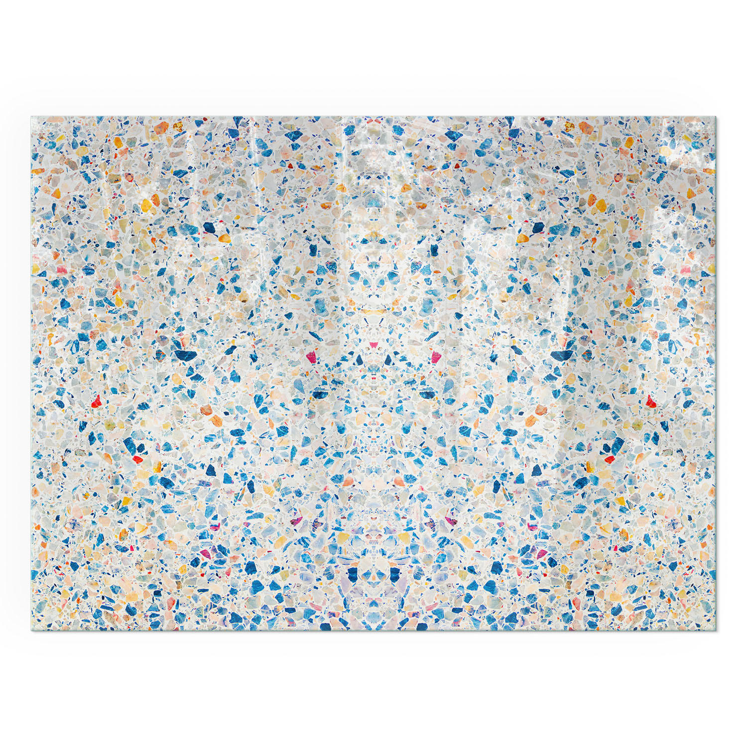 GLASPLATTE für Kamin 80x60 cm - Weiß, Glas (80/60/0.4cm) - TULUP