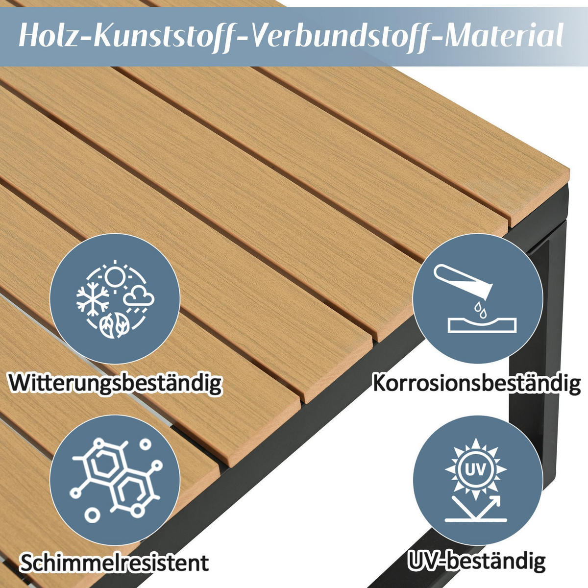 LOUNGEGARNITUR mit zwei Couchtischen, Grau + Schwarz - Grau, Metall - KOMHTOM