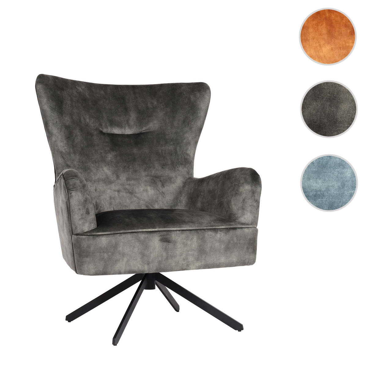 LOUNGE-SESSEL Grau - Grau, Textil (75/99/65cm) - MCW