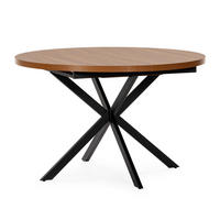 MASA DE MASA Murano aspect de nuc comun, 120-160 cm - culoare nucă, compozit lemnos (120/120/75cm) - VS Venta-stock