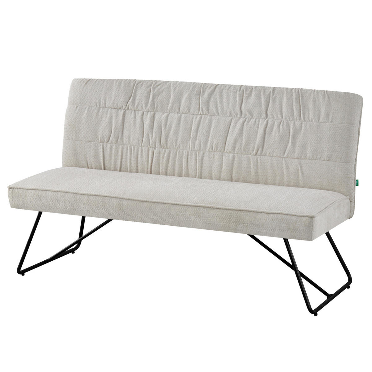SITZBANK HANNAH - Creme, Metall (160/89/65cm) - DUBI Möbel