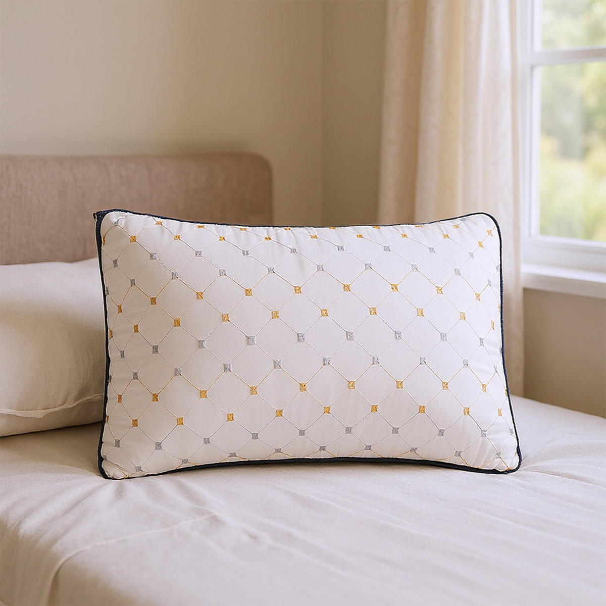 KISSENFÜLLUNG Füllkissen Innenkissen ohne Bezug 1 Stück höhenverstellbares Komfort 74 x 48 cm 1,1 kg - Weiß, Textil (74/48cm) - Livingandhome