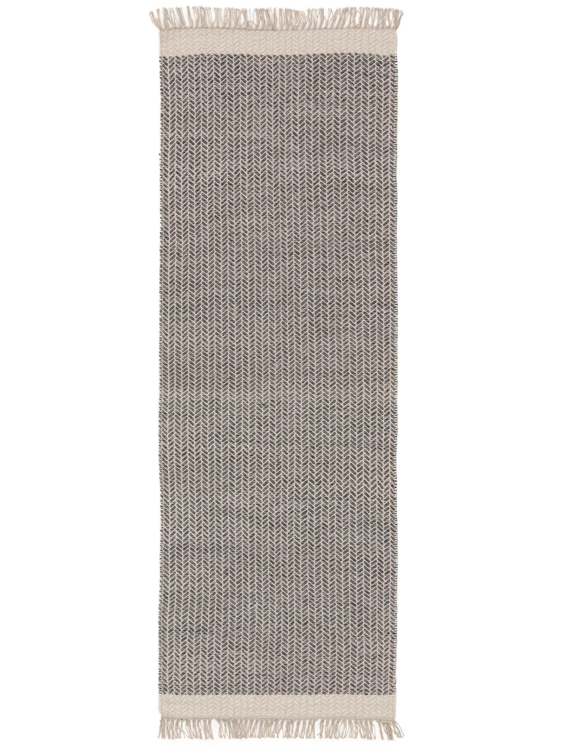 VOLNENA tekaška pregrinjalo Kim siva 70x200 cm - siva, tekstil/naravni materiali (70/200cm) - benuta Pure