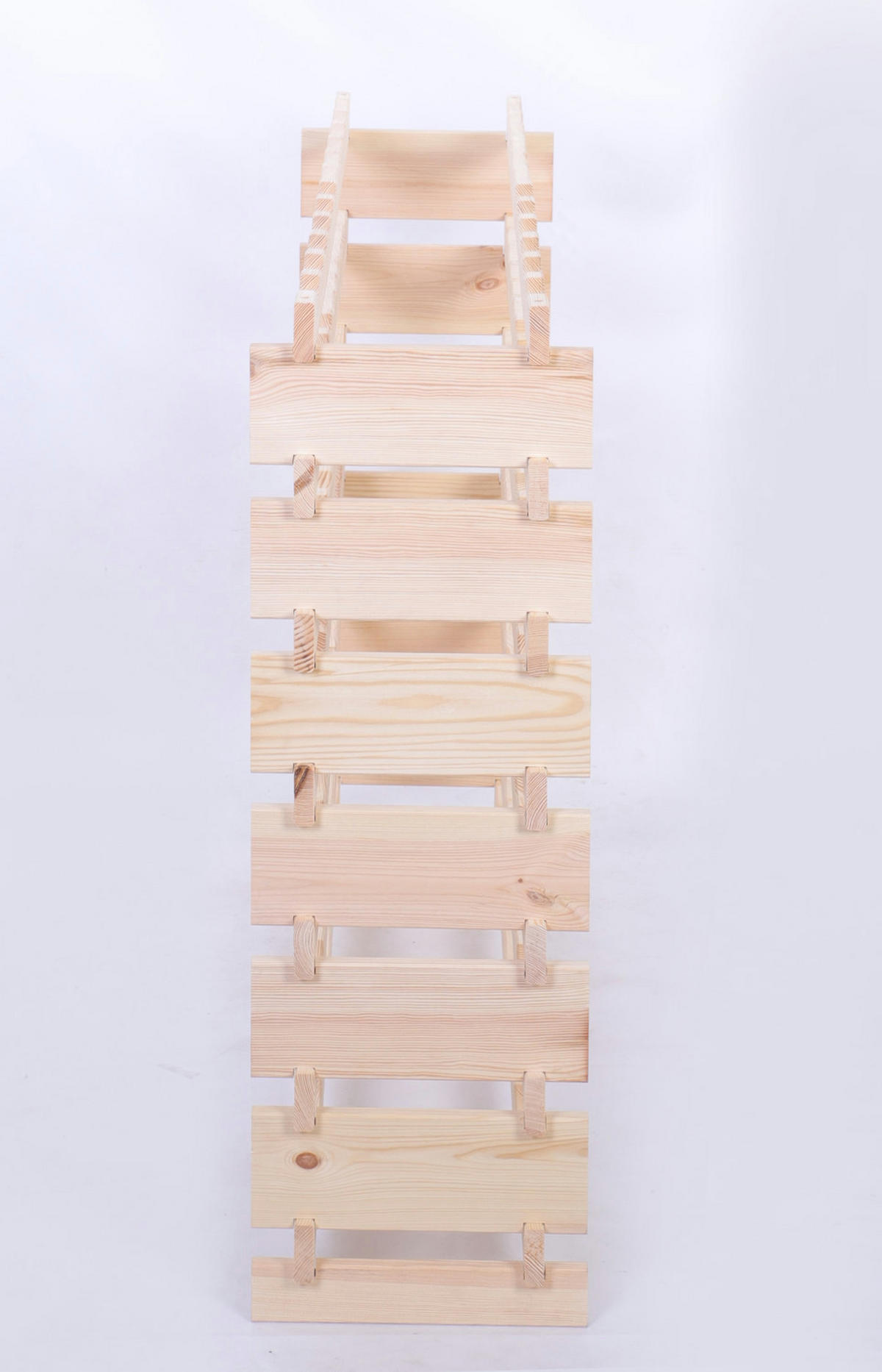 WEINREGAL VINOTECA FLEX PRO HxBxT 93x123x28cm 84 Flaschen auf 7 Ebenen Natur unbehandelt - Naturfarben, Holz (123/93/28cm) - PROREGAL