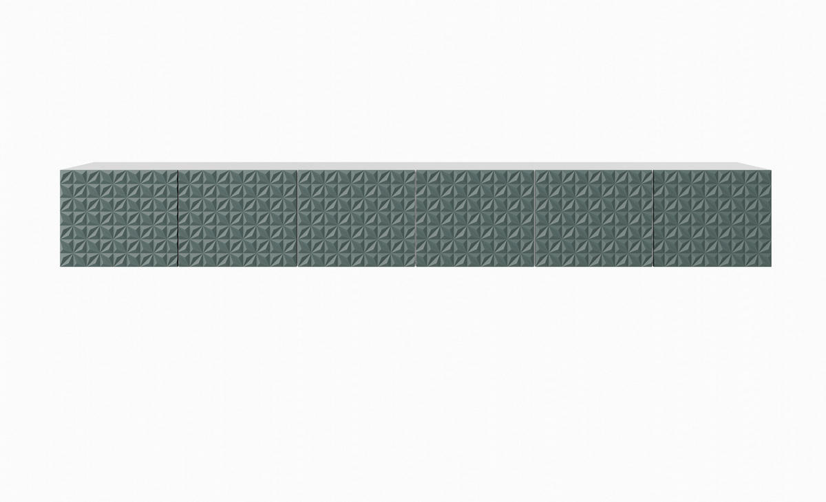TV-SCHRANK CALI - Weiß/Grün, Holzwerkstoff (300/41/40cm) - Meblini