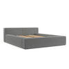 POLSTERBETT Casto mit Stauraum 160/200 cm Hellgrau im Blur Stoff - Hellgrau/Schwarz, Holz/Holzwerkstoff (160/200cm) - AltaBeds