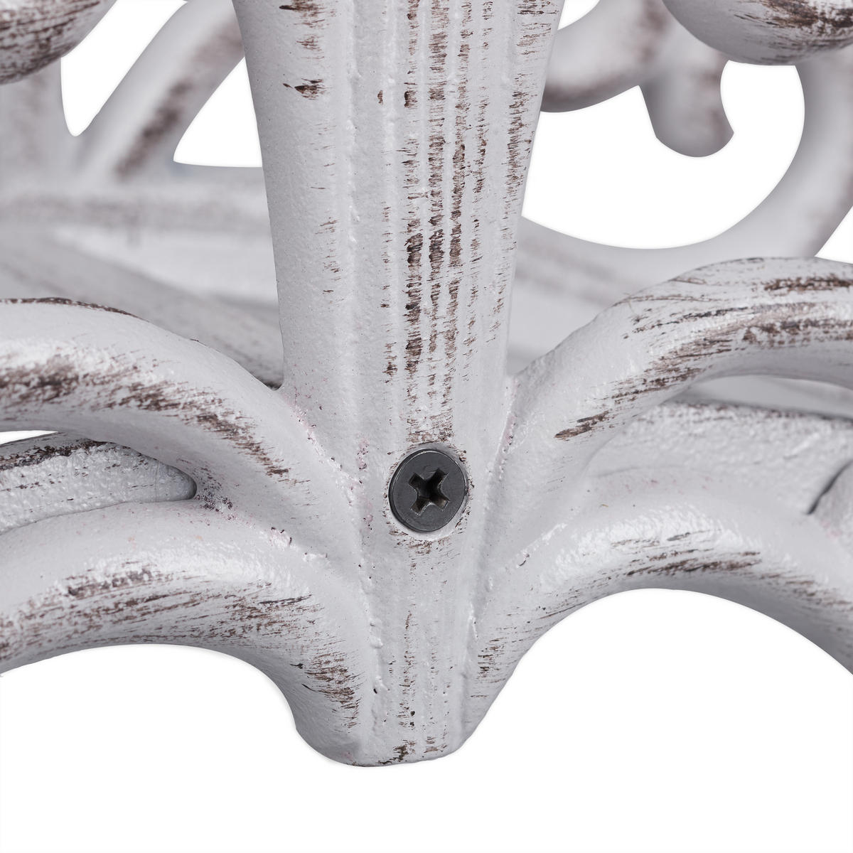 SCHLAUCHHALTER - Weiß, Metall (36/15/15cm) - Relaxdays