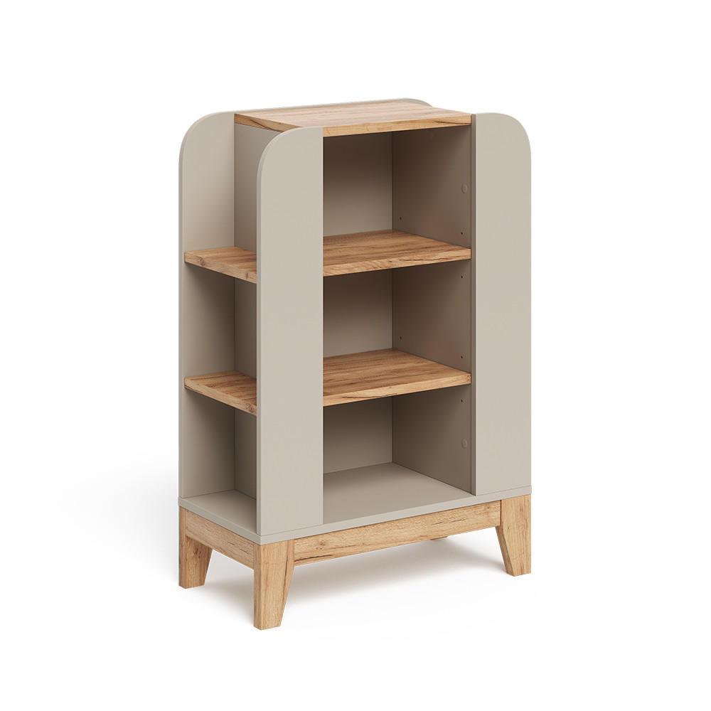 KINDERREGAL Malia Cashmere 60 x 88 cm mit 9 fächern - Kaschmir/Hellgrau, Holzwerkstoff (60/88/30cm) - VitaliSpa